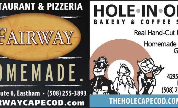 a graphic with Fairway Homeade and Hole IN One contact information
